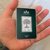 Hediyeye Özel 10 Gram Doğanın Asiliğini Simgeleyen Ağaç Temalı 999 Ayar Gümüş Külçesi-693 - 3