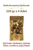 Bediş Naturel Kase Çiğ Special Karışık 220 gr x 4 Adet - 1