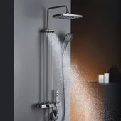 PIANO Tepe Duş Sistemi Termostatik Metalik Gri DS.PN710GR - 1