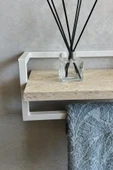 AJU Havluluk Banyo Rafı Sabunluk Şal Askılığı Havlu Askısı Banyo Mutfak Düzenleyici Modern Şık Raf - 3