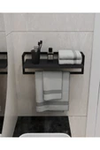 AJU Havluluk Banyo Rafı Sabunluk Şal Askılığı Havlu Askısı Banyo Mutfak Düzenleyici Çok Amaçlı Raf - 1