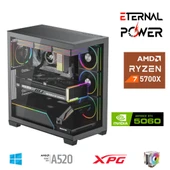 ETERNAL POWER RYZEN 7 5700X 32G DDR4 1TB M.2 RTX5060 A520 T650W thumbnail 1