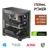 ETERNAL POWER RYZEN 7 5700X 32G DDR4 1TB M.2 RTX5060Ti A520 T650W thumbnail 1