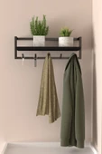 AJU Portmanto Duvar Askılığı Modern Metal Askılık Hol Koridor Mutfak Banyo Havlu Elbise Anahtar Askısı - 4