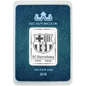 Katalan Ruhunu Yansıtan Barcelona Temalı Hediyeye Özel 10 Gram 999 Ayar Gümüş Külçesi-685 thumbnail 1