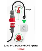 Khons 22 kW 5 m Taşınabilir Elektrikli Araç Şarj İstasyonu - 3