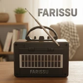 BK-7050BTS Nostaljik Solar Radyo | AM/FM/SW 3 Bant | Bluetooth, USB/TF Müzik Destekli | El Fenerli - 5