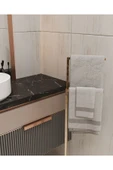 AJU Havluluk Kağıt Havlu Askısı Gold Metal Malzeme Kurulum Gerektirmez Devrilmez Banyo Düzenleyici - 3