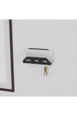 AJU Anahtar Askılığı Duvara Monte Modern Düzenleyici Metal Anahtar Ceket Çanta Askısı Posta Düzenleyici thumbnail 2