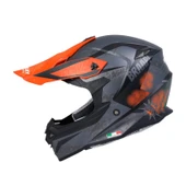 SWAY - FS-617 POW CROSS KASK - MAT SİYAH TURUNCU - XLARGE BEDEN - 1