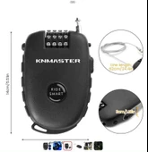 Knmaster Motosiklet Kaskı Kilidi + Knmaster Karbon Çanta Hediyeli Esnek Kablo ve Üst Düzey Koruma - 3