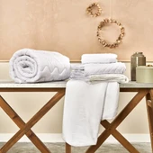 Taç Soft Tek Kişilik Yatak Alezi Beyaz thumbnail 2