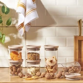 Arya 6'lı Saklama Kabı Kare Büyük Gri - 4