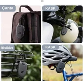 Knmaster Motosiklet Kaskı Kilidi + Knmaster Karbon Çanta Hediyeli Esnek Kablo ve Üst Düzey Koruma - 5