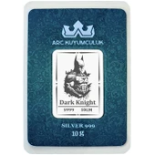 999 Ayar Gümüş ile Tasarlanmış Süper Kahraman Batman Temalı Hediyeye Özel 10 Gram Gümüş Külçesi-703 thumbnail 1