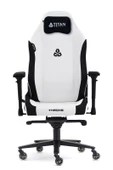 Titanseat Throne Leather White Deri Oyuncu Koltuğu - 1