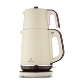 Emsan Nostalji 1737H Paslanmaz Çelik Çay Makinesi Krem thumbnail 5