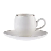 Freya 6 Kişilik Porselen Kahve Fincan Takımı - 4