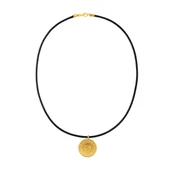 AgaKulche 22 Ayar Tam Altın Siyah İpli Kolye thumbnail 6