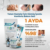 Gümüş İyonlu 1 Aylık Hasta Bakım Seti , (Vücut Kesesi, 2x Mendil, 4x Saç Bonesi, 50 ml Dezenfektan) thumbnail 6