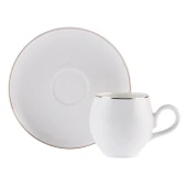 Freya 6 Kişilik Porselen Kahve Fincan Takımı - 3