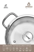 Amboss Cool 8 Parça Paslanmaz Çelik Tencere Seti, Cam Kapaklı Indüksiyon Tabanlı Tencere Seti - 7