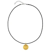 AgaKulche 22 Ayar Reşat Altın Siyah İpli Kolye thumbnail 8