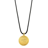 AgaKulche 22 Ayar Reşat Altın Siyah İpli Kolye thumbnail 6