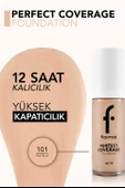 Flormar Perfect Coverage Yüksek Pigmentli & Yarı Parlak Bitişli SPF15 Fondöten 101 PASTELLE thumbnail 4