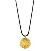 AgaKulche 22 Ayar Reşat Altın Siyah İpli Kolye thumbnail 5