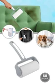 Tüy Toplayıcı Rulo, Kedi Köpek Tüyü Elbise Kanepe Araba Koltuğu Yapışkanlı Temizleme Rulo 60 Yaprak thumbnail 1