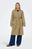 Only 15355443 Kadin Trenckot - Camel thumbnail 4