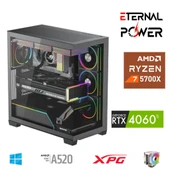 ETERNAL POWER RYZEN 7 5700X 32G DDR4 1TB M.2 RTX4060Ti A520 T650W thumbnail 1
