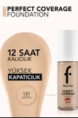 Flormar Perfect Coverage Yüksek Pigmentli & Yarı Parlak Bitişli SPF15 Fondöten 131 WARM NUDE thumbnail 4