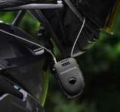 Knmaster Motosiklet Kaskı Kilidi + Knmaster Karbon Çanta Hediyeli Esnek Kablo ve Üst Düzey Koruma - 6