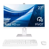Turbox TAx746 i3 6100 8GB Ram 512GB M.2 NVMe SSD 27 Bluetooth Webcam Pivot Beyaz All In One Bilgisa - 2
