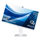 Turbox TAx746 i3 6100 8GB Ram 512GB M.2 NVMe SSD 27 Bluetooth Webcam Pivot Beyaz All In One Bilgisa - 1