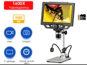 Dijital Mikroskop 12MP Renkli Ekranlı 1600X thumbnail 4