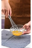 Mucit Home Ayarlanabilir Paslanmaz Çelik Metal Boncuk Top Uçlu Çırpıcı Sos Karıştırıcı Top Uçlu Yumurta Çırpıcı thumbnail 2