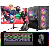Dragos DRx6812 i5 9400F 32GB Ram 1TB NVMe 12GB RTX3060 23.6 165Hz Curved Oyun Hazır Sistem - 1