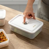 Emsan Freshlock Vakum Makineli 3'lü Saklama Kabı Beyaz thumbnail 7