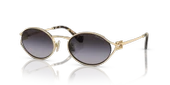 Miu Miu Logo 52YS ZVN5D1 Gold-Grey Kadın Güneş Gözlüğü thumbnail 1