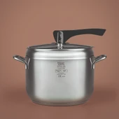 Hisar Optima Bergama İndüksiyon Tabanlı Düdüklü Tencere 6 Lt. - Siyah thumbnail 2