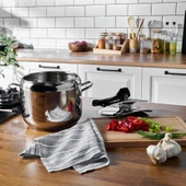 Hisar Optima Bergama İndüksiyon Tabanlı Düdüklü Tencere 6 Lt. - Siyah thumbnail 3