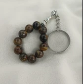 Tesbih Anahtarlık 11 li 10 mm Doğal Taş Kaplangözü Mini Tesbih - 4