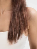 Kahve Renk Uzun Düz Parti Peruğu - Uzun Kahverengi Peruk thumbnail 3