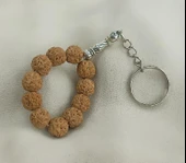 Tesbih Anahtarlık 11 li 10 mm Doğal Rudraksha Rudraşka Mini Tesbih - 3