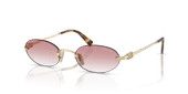 Miu Miu Logo A54S ZVN70O Gold-Pink Kadın Güneş Gözlüğü thumbnail 1