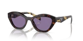 Prada PR A02S 17N50B Havana-Violet Aynalı Kadın Güneş Gözlüğü thumbnail 1