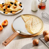 Schafer Ceramoni Seramik Krep Tava 26 Cm-Krem - 2